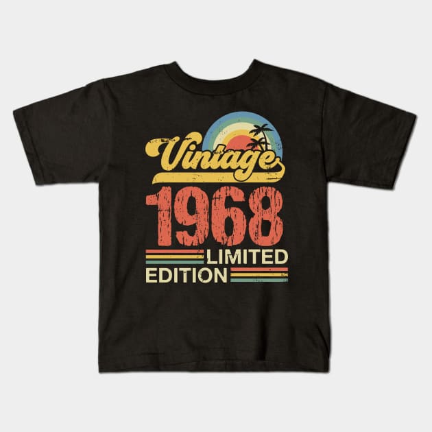 Retro vintage 1968 limited edition Kids T-Shirt by Crafty Pirate 